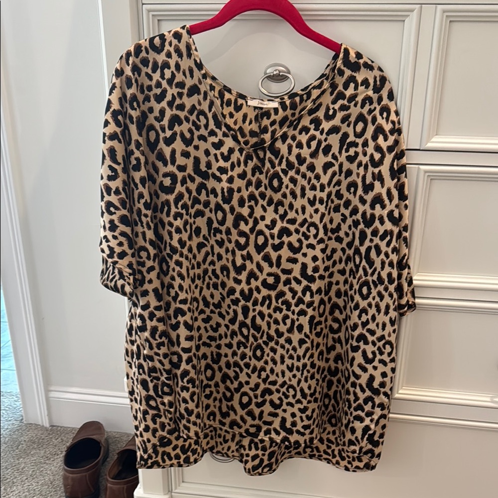 Leopard Print Women's Top